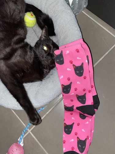 Customer photo review of Chaussettes Personnalisées Animal
