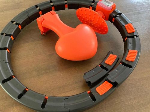 Customer photo review of Smart Auto-Spinning Never Falling Hula Hoop Home Exercise for Waist Fitness and Weights Loss