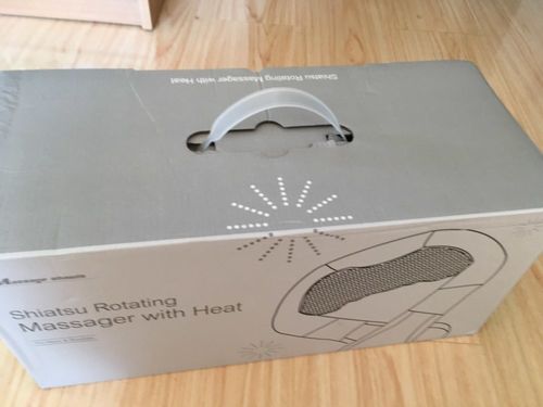 Customer photo review of Vibration Neck & Shoulder Massager With Heat and Velcro Design - Home Office Car Use