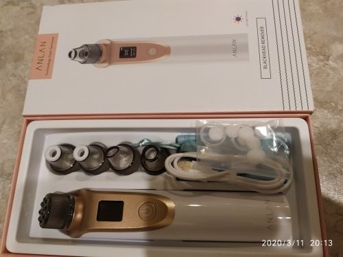 Customer photo review of Electric Blackhead Removing & Facial Pore Cleaning Vacuum Suction Tool -LED Display