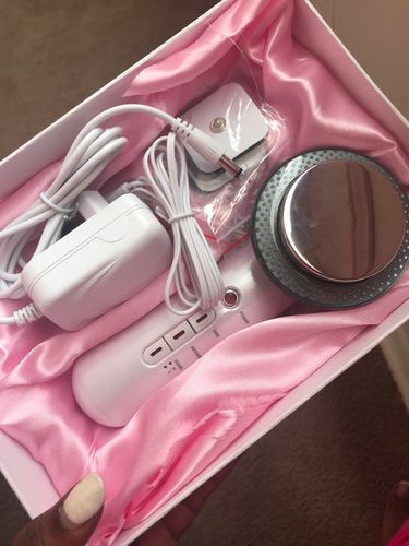 Customer photo review of 3-in-1 Ultrasound Infrared EMS Facial Body Slimming Massager - Anti Cellulite Fat Burner