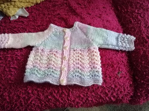 Customer photo review of Baby Mystery Knitting Box