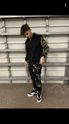 Customer photo review of FASHION JEANS WITH PAINT