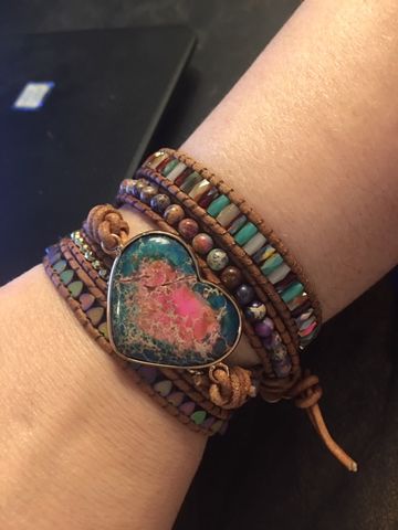 Customer photo review of Intense Love Protection Wrap Bracelet