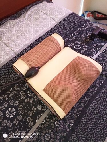 Customer photo review of 2-in-1 Multifunctional Shiatsu Cervical Neck Shoulder Back Massage Pillow With Removable Pillow