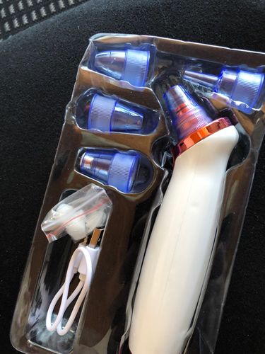 Customer photo review of Electric Blackhead Removal and Facial Pore Suction Vacuum Cleaner