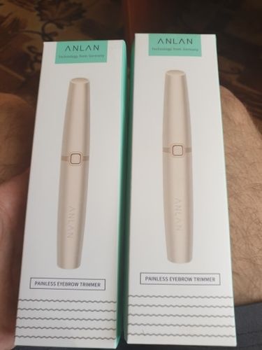 Customer photo review of Electric Portable Painless Eyebrow Trimmer - Facial Hair Remover Depilator