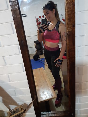 Customer photo review of Guantes Pesas GRAB Mujer