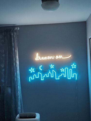 Customer photo review of 'dream on' v2 Neon Sign