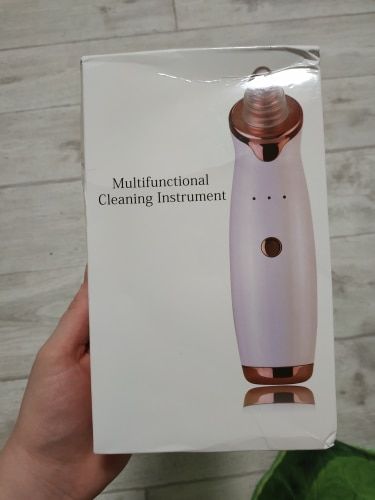 Customer photo review of Electric Blackhead Removal and Facial Pore Suction Vacuum Cleaner