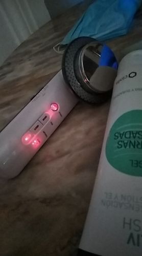 Customer photo review of 3-in-1 Ultrasound Infrared EMS Facial Body Slimming Massager - Anti Cellulite Fat Burner