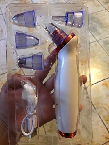 Customer photo review of Electric Blackhead Removal and Facial Pore Suction Vacuum Cleaner