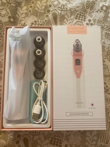 Customer photo review of Electric Blackhead Removing & Facial Pore Cleaning Vacuum Suction Tool -LED Display