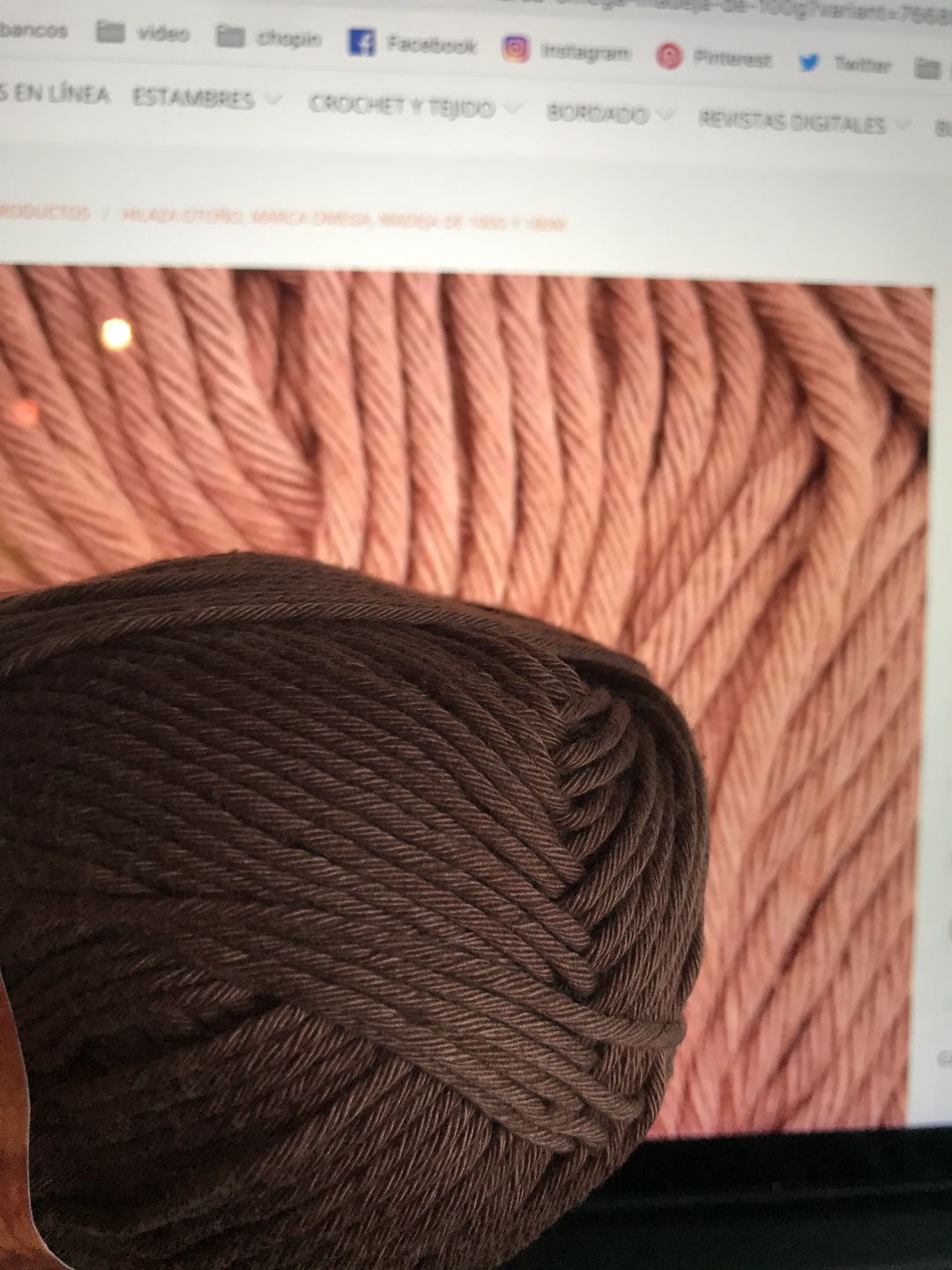Customer photo review of Hilaza Otoño, Marca Omega, Madeja de 100g con 180m