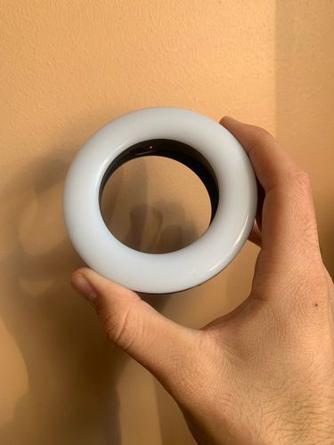 Customer photo review of Updated LED Selfie Phone Ring Light for iPhone Android - Youtube Vlog Light Enhancing