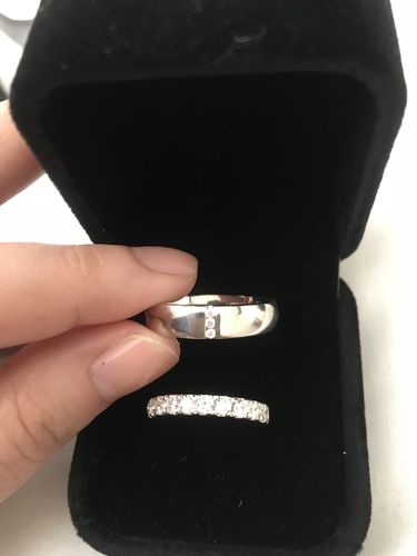 Customer photo review of Sant' Andrea Wedding Rings
