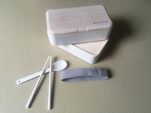 Customer photo review of Boîte Bento Wooden Style