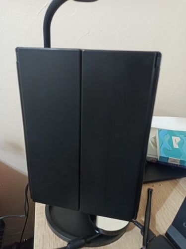 Customer photo review of Tri-fold LED Makeup Vanity Mirror with Touch Screen and 10x Magnification