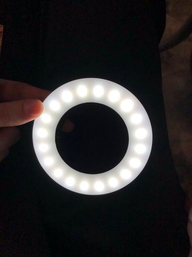 Customer photo review of Updated LED Selfie Phone Ring Light for iPhone Android - Youtube Vlog Light Enhancing
