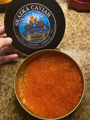 Customer photo review of Smoked Rainbow Trout Caviar