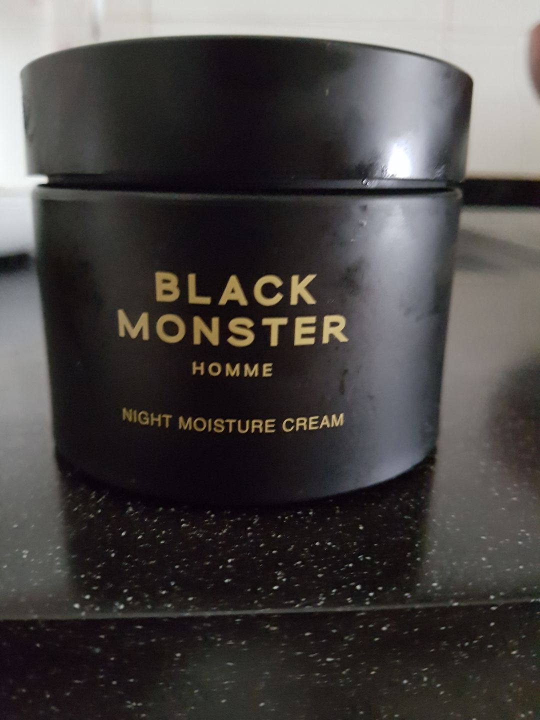 Customer photo review of Black Monster Night Moisture Cream