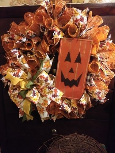 Customer photo review of 12"H X 6"L Tin Jack O Lantern MD0391