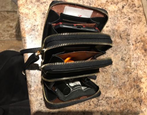 Customer photo review of Crossbody Cell Phone Shoulder Bag
