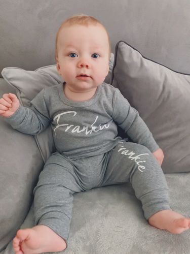 Customer photo review of Personalised Roma Tracksuit (3m-12 Years) (MRK X)