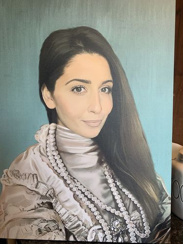 Customer photo review of The Queen Regent - Custom Canvas
