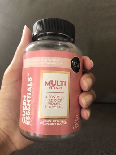 Customer photo review of QUEEN ESSENTIALS- Women's Daily Multi-Vitamin (plant-based) Gummies (45 Day Supply/ .55 Cent A Day) CLICK HERE