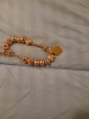 Customer photo review of Piece Of My Heart Bracelet - Rose Gold