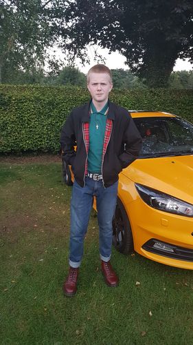 Customer photo review of Mens Classic Harrington Jacket - Black