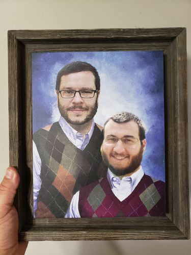 Customer photo review of The Step Brothers - Custom Canvas