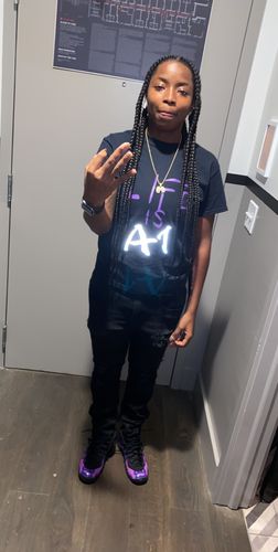 Customer photo review of Destroyed Moto Pieced Skinny Fit Denim Black Wash (BOM4716D)