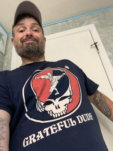 Customer photo review of Grateful Dude Unisex Tee
