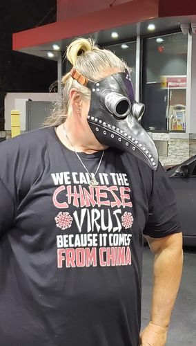 Customer photo review of Chinese Virus Mens Apparel