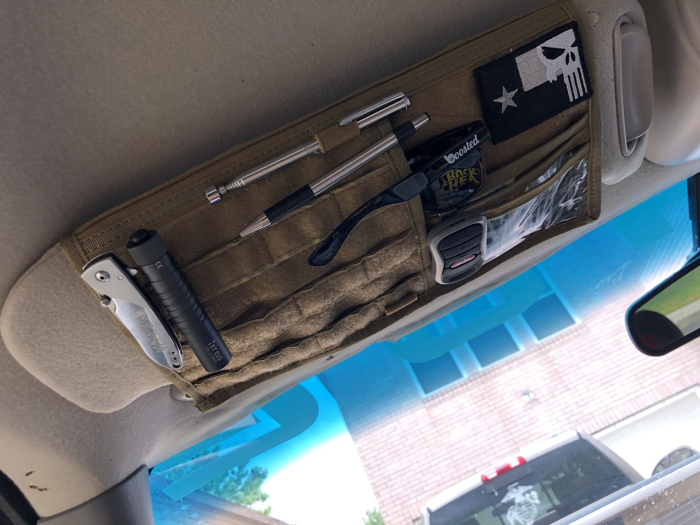 Customer photo review of Tactical MOLLE EDC Visor Panel v2