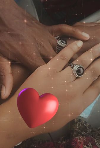 Customer photo review of Sterling Silver Onyx Ring