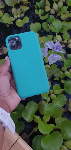 Customer photo review of Eco Friendly iPhone 11 Pro Phone Case - Turtle in Turquoise