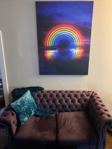 Customer photo review of Neon Hope Canvas Set