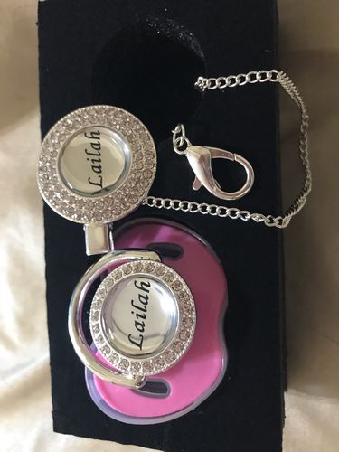 Customer photo review of Custom options for A Luxury Pacifier™