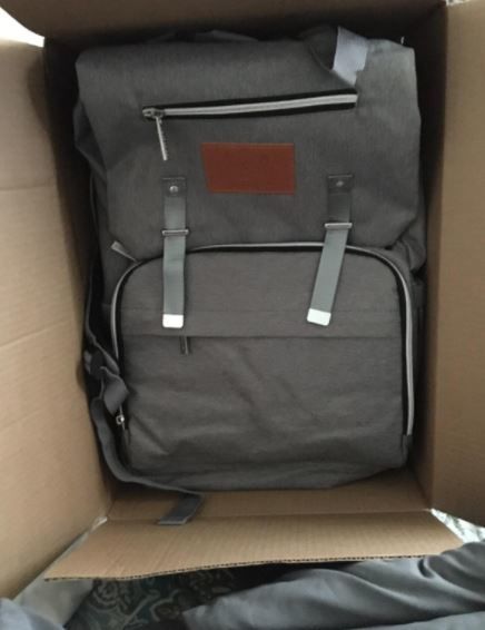 Customer photo review of Explorer Diaper Backpack (40% Off NOW!)