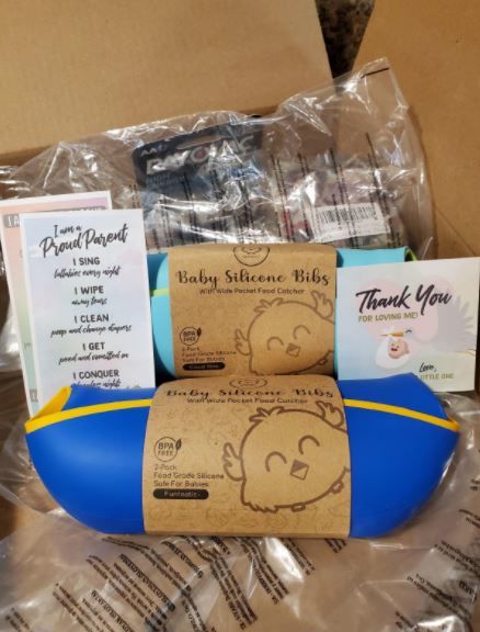 Customer photo review of Silicone Bibs