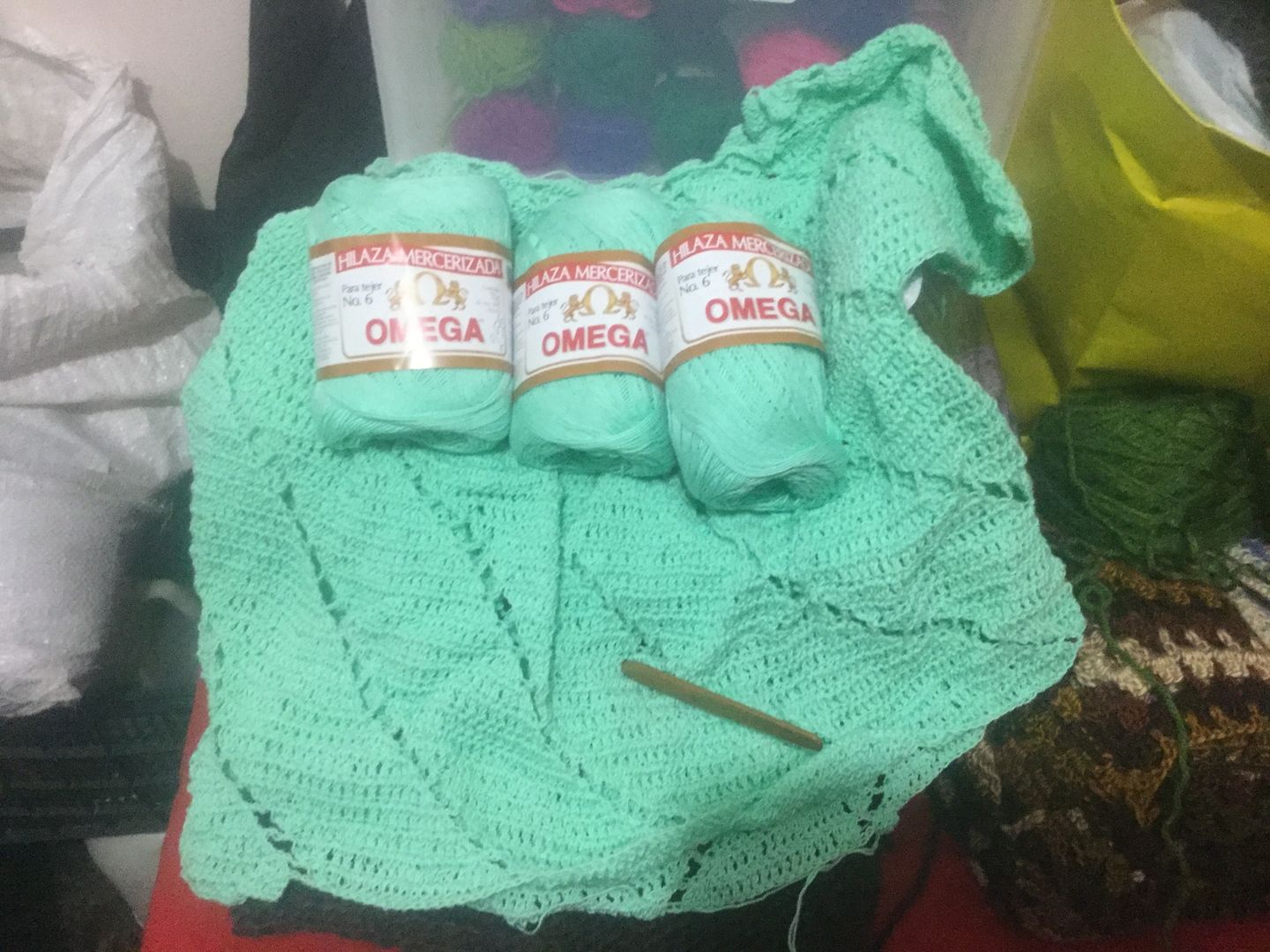 Customer photo review of Hilaza Omega No. 6, Marca Omega, Madeja de 70g y 280m