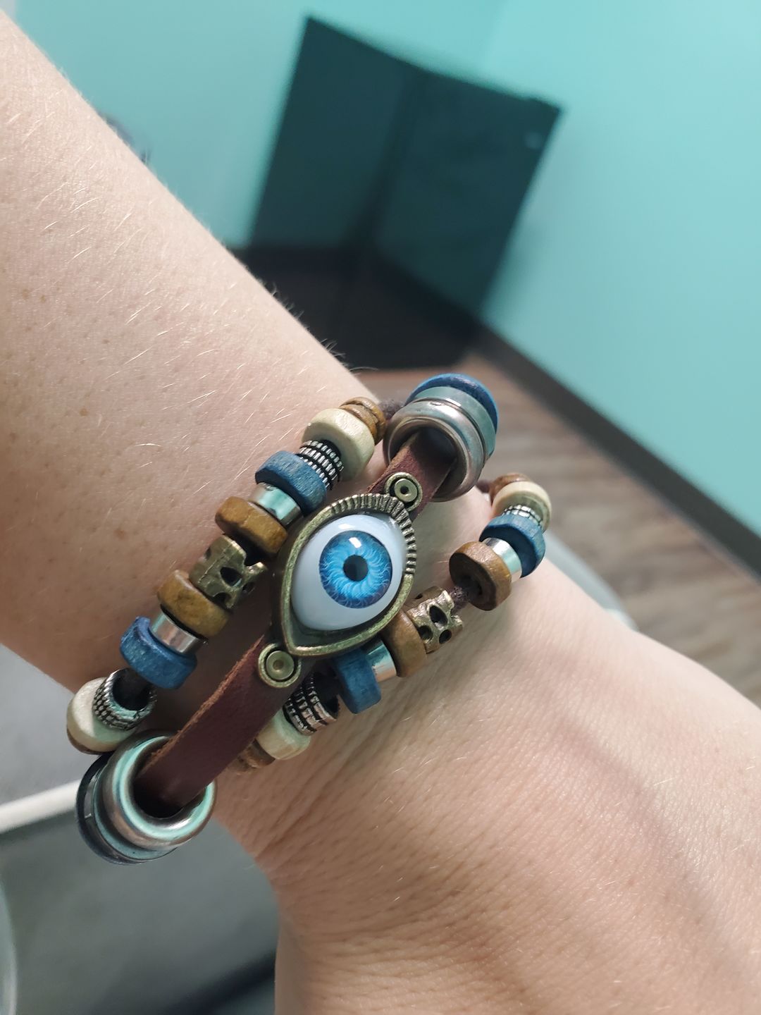 Customer photo review of Anti-jealousy Evil Eye Bracelet
