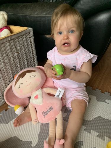Customer photo review of Personalized Bunny Leyadoll with Gift Bag - 2 Skin Tones