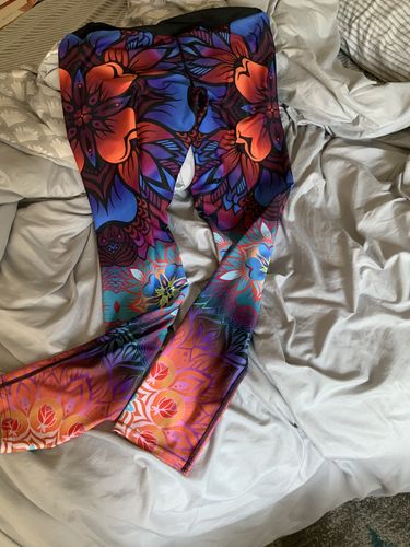 Customer photo review of Colorful Floral Mandala Leggings