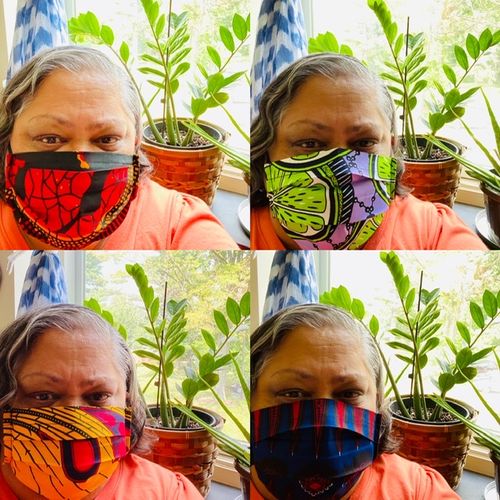 Customer photo review of PACK OF 6 ADULT REUSABLE FACE MASK