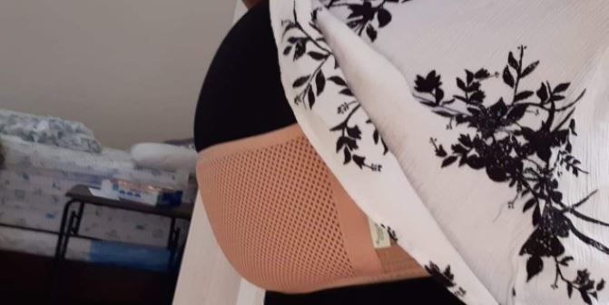 Customer photo review of Pregnancy Belly Support Belt