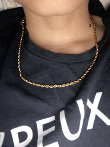 Customer photo review of CLEAN CUBAN. - 12MM OR 18K